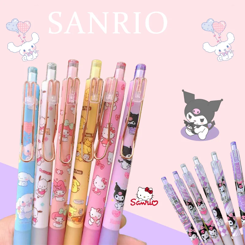 Sanrio Hello Kitty Kuromi Writing Pen Kawaii Cinnamoroll My Melody Cartoon Anime 0.5mm Black Press Form Office Ballpoint Pen
Sanrio Hello Kitty Kuromi Writing Pen Kawaii Cinnamoroll My Melody Cartoon Anime 0.5mm Black Press Form Office Ballpoint Pen