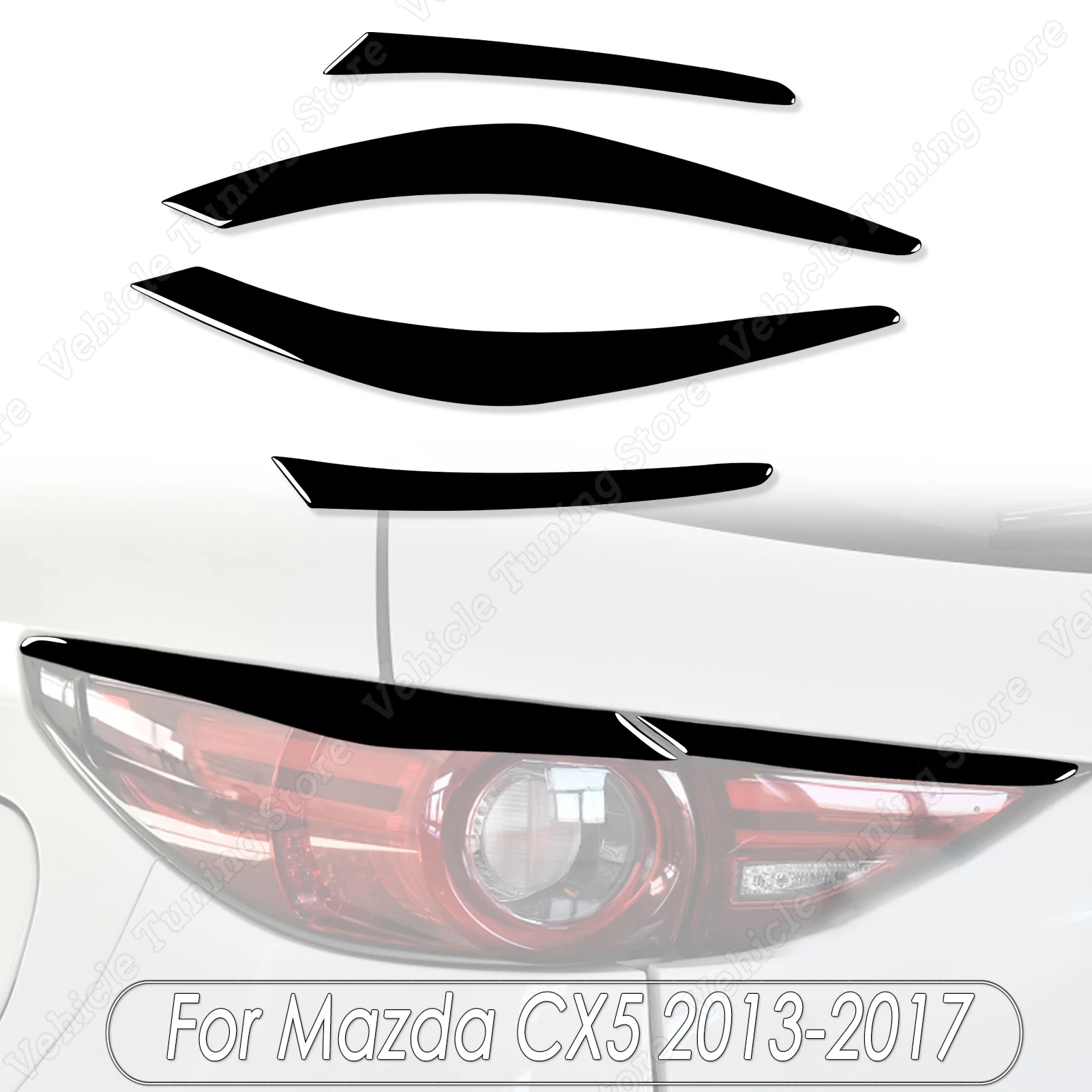 For Mazda CX5 2013 2014 2015 2016 2017 4pcs Gloss Black Auto Rear Tail Lights Eyebrows Eyelids Trim Cover Body Kits Tuning
For Mazda CX5 2013 2014 2015 2016 2017 4pcs Gloss Black Auto Rear Tail Lights Eyebrows Eyelids Trim Cover Body Kits Tuning