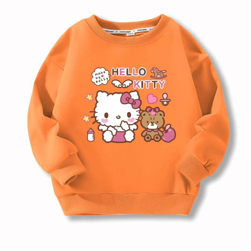 Hello Kitty Children Sweatshirts Sanrio Pullover Fashion Kawaii Anime Cartoon Casual Clothes Girl Boy Fashion Top Kid Sportswear
Hello Kitty Children Sweatshirts Sanrio Pullover Fashion Kawaii Anime Cartoon Casual Clothes Girl Boy Fashion Top Kid Sportswear