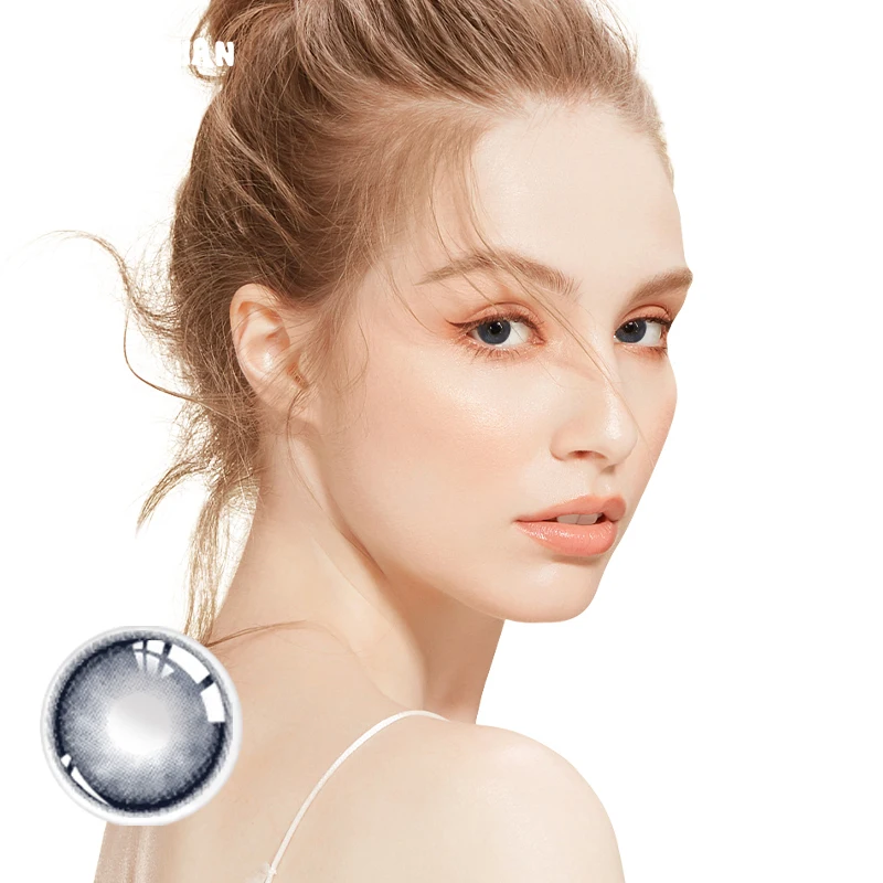 

YI TONG NIAN разноцветные контактные линзы 14,0-14.5 мм контактная линза Женский комплект для макияжа глаз