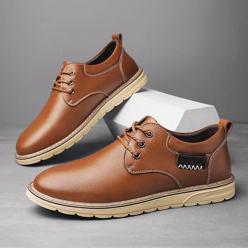 Luxury Shoes Designers Genuine Leather Shoes For Men Casual Men's Shoes Lace-up Oxfords Man Flat Shoes Office All-Match Footwear
Luxury Shoes Designers Genuine Leather Shoes For Men Casual Men's Shoes Lace-up Oxfords Man Flat Shoes Office All-Match Footwear