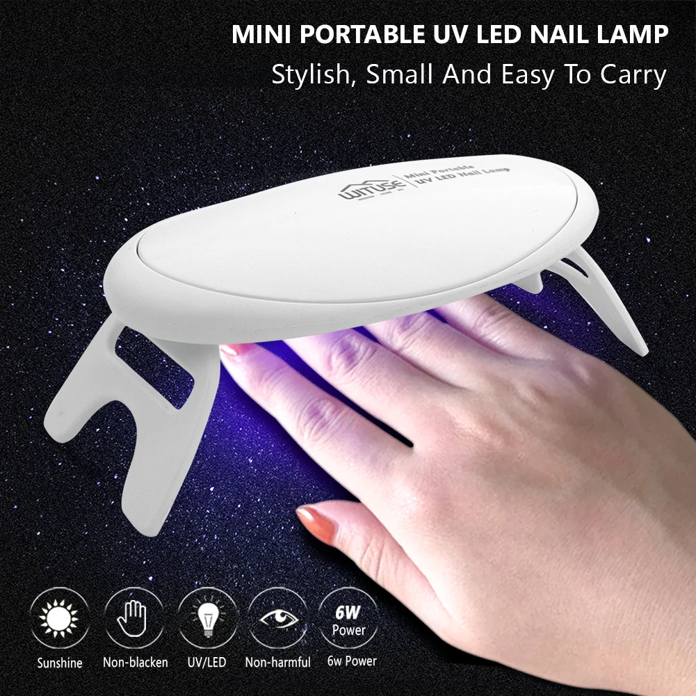 6W USB Powered mini Nail Lamp LED UV Dryer White Shell usb interface Toenail Portable Gel CuringVery convenient for home use
6W USB Powered mini Nail Lamp LED UV Dryer White Shell usb interface Toenail Portable Gel CuringVery convenient for home use