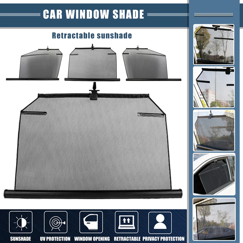 Car Window Shade Retractable Sunshade with Hook Sun Protection Front Rear Window Curtain Cover Universal Shade for Heat UV Glare
Car Window Shade Retractable Sunshade with Hook Sun Protection Front Rear Window Curtain Cover Universal Shade for Heat UV Glare