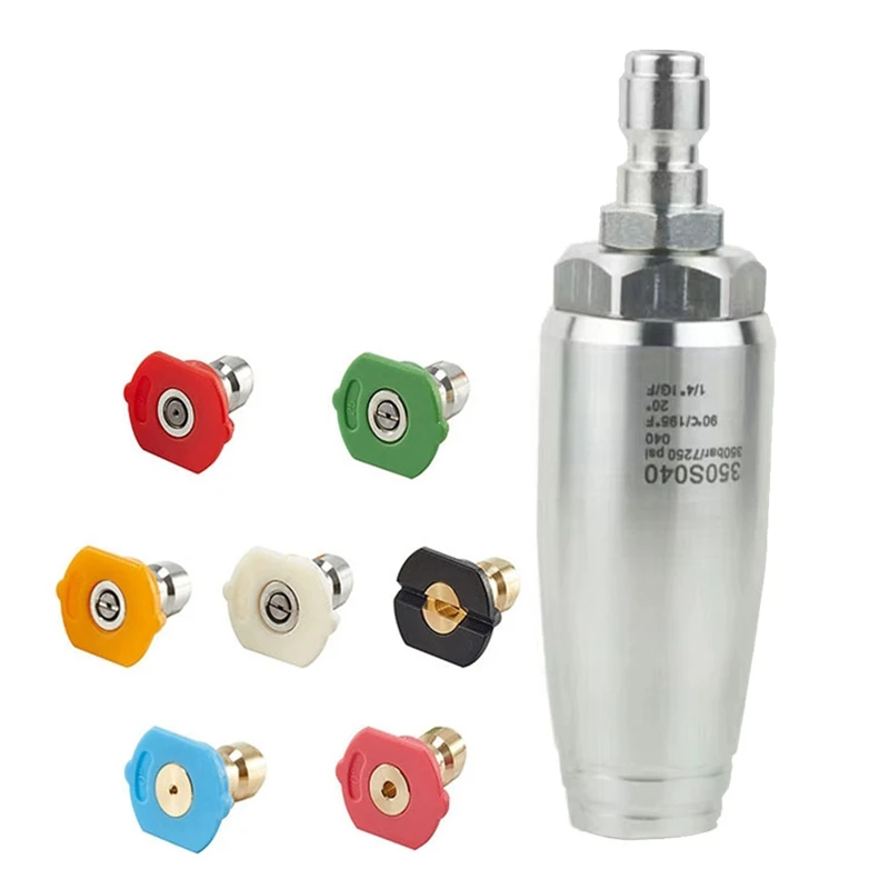 Rotating Nozzle Accessory For Pressure Washer For Hot And Cold Water, 1/4 Inch Quick Connect
Rotating Nozzle Accessory For Pressure Washer For Hot And Cold Water, 1/4 Inch Quick Connect