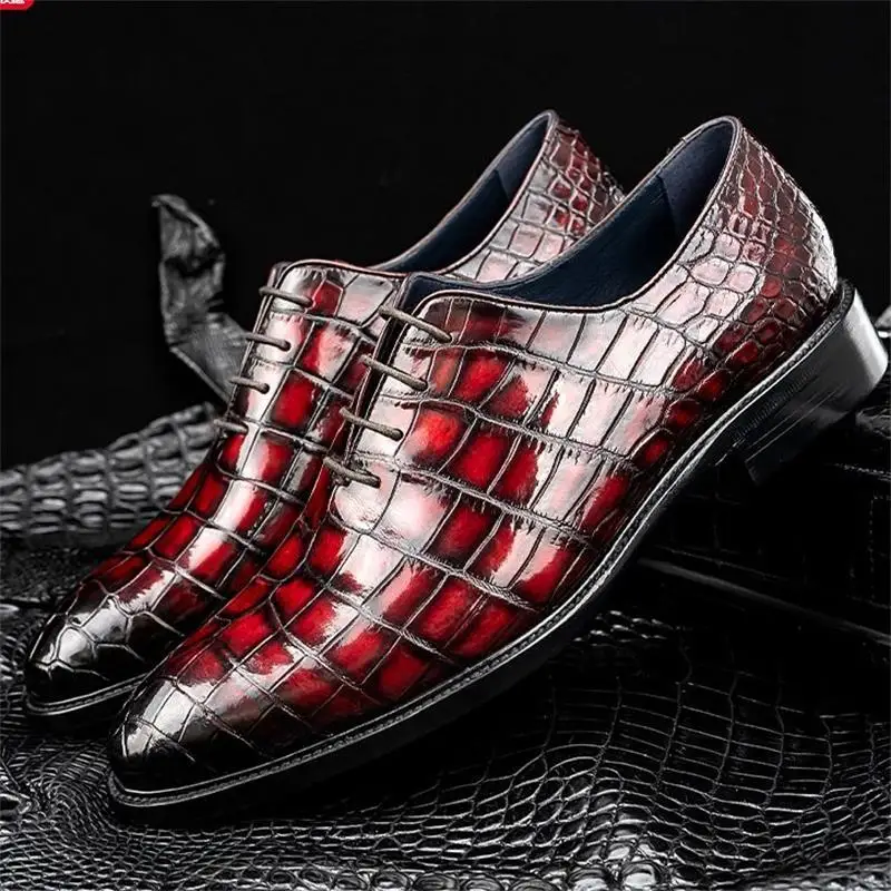 Fashion Classic Oxford Shoes Men Shoes Business Casual Wedding Party Daily Versatile Retro Crocodile Pattern Lace-Up Dress Shoes
Fashion Classic Oxford Shoes Men Shoes Business Casual Wedding Party Daily Versatile Retro Crocodile Pattern Lace-Up Dress Shoes