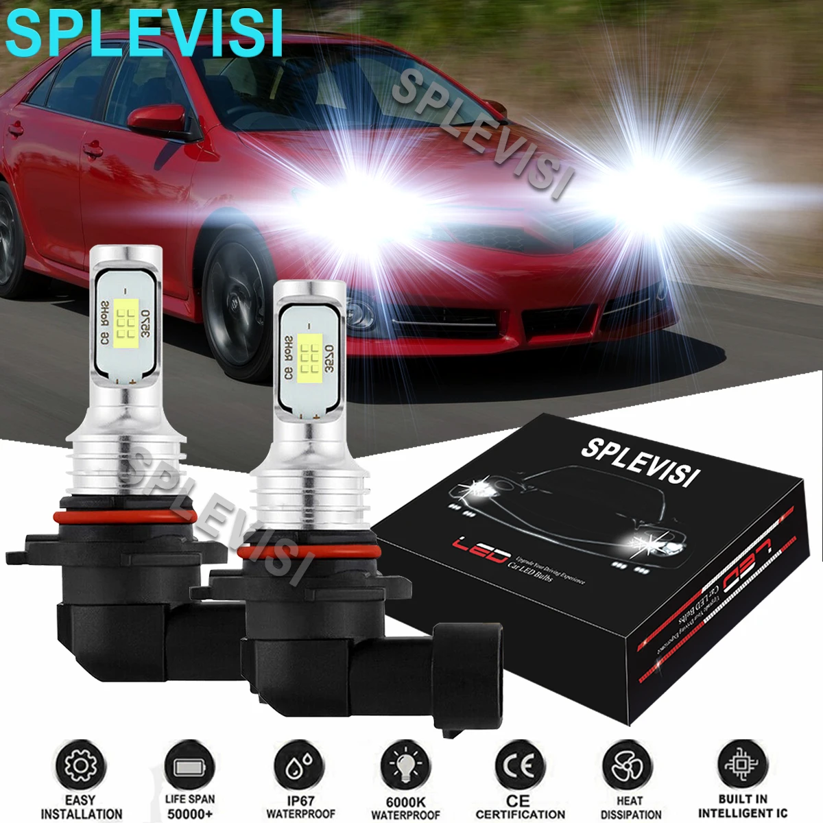 2PCS High Bulbs Car LED Headlight 6000K White For Toyota Camry 2007 2008 2009 2010 2011 2012 2013 2014 Toyota Sienna 2006-2009
2PCS High Bulbs Car LED Headlight 6000K White For Toyota Camry 2007 2008 2009 2010 2011 2012 2013 2014 Toyota Sienna 2006-2009