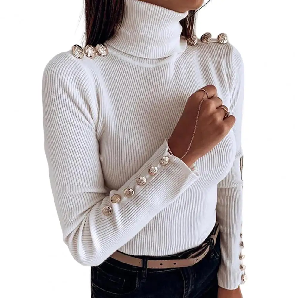Trendy Bottoming Blouse Thick Autumn Top Ribbed Women Solid Basic Bottoming Tops Knit Undershirt Coldproof
Trendy Bottoming Blouse Thick Autumn Top Ribbed Women Solid Basic Bottoming Tops Knit Undershirt Coldproof