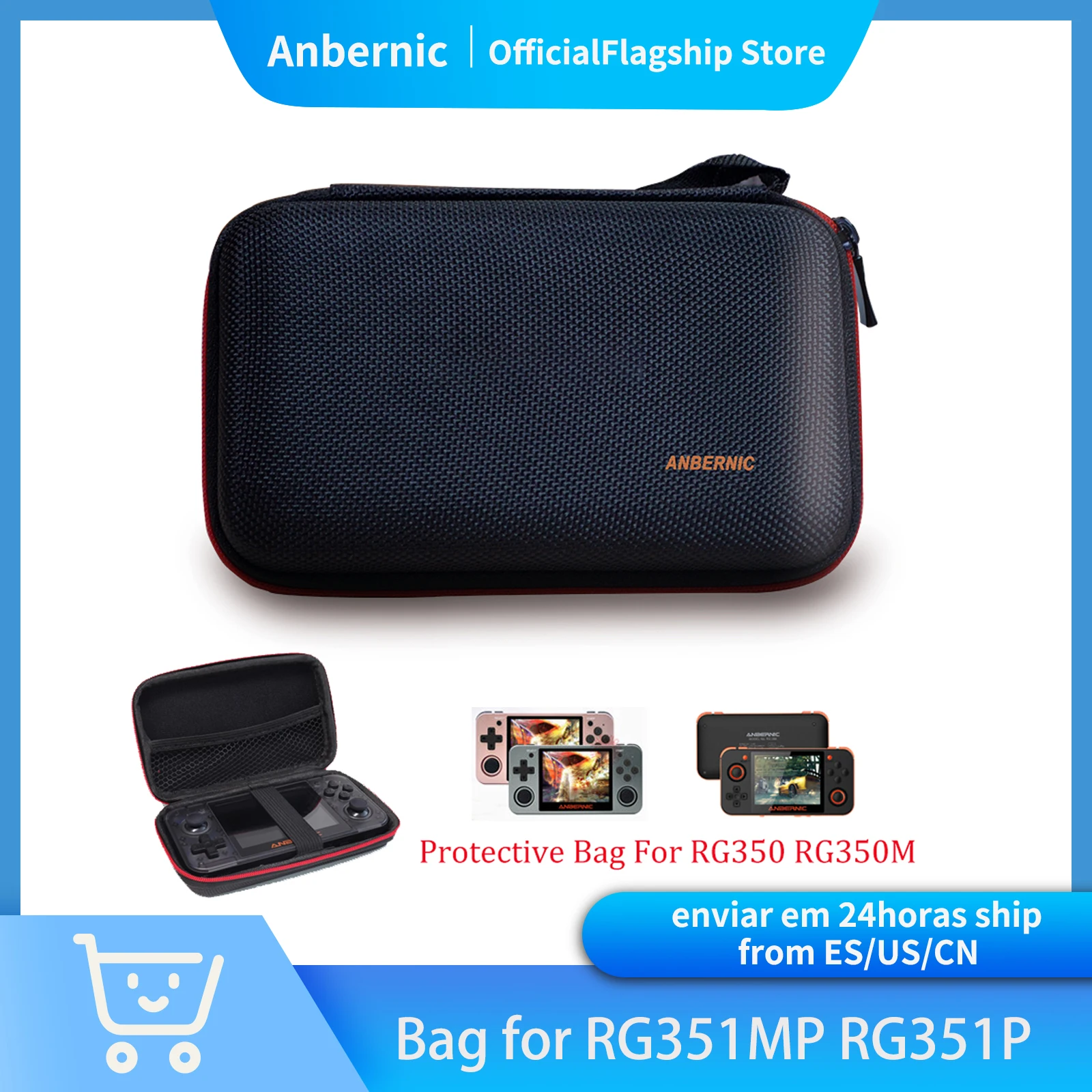 ANBERNIC - RG350 RG350M Bag Protection Case for Retro Game RG351MP RG351P Console Portable Handheld Game Player RG552 Shell
ANBERNIC - RG350 RG350M Bag Protection Case for Retro Game RG351MP RG351P Console Portable Handheld Game Player RG552 Shell