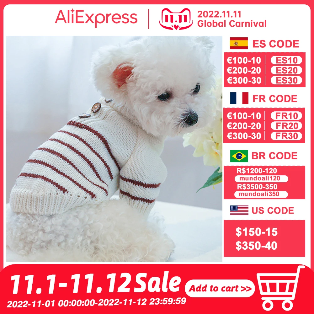 Dog Clothes Dog Sweater Stripe Vintage Sweater Daily Winter Warm For Dogs Cat Puppy Pet Chihuahua, Pomeranian, Dachshund, Beagle
Dog Clothes Dog Sweater Stripe Vintage Sweater Daily Winter Warm For Dogs Cat Puppy Pet Chihuahua, Pomeranian, Dachshund, Beagle