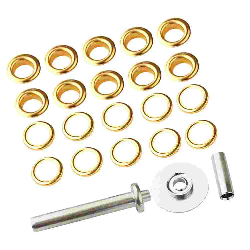 103pcs 1/2 Inch Iron Eyelets Grommets DIY Eyelet Punch Die Tool Set Tarp Tarpaulin Awning Tent Repair Kit 
103pcs 1/2 Inch Iron Eyelets Grommets DIY Eyelet Punch Die Tool Set Tarp Tarpaulin Awning Tent Repair Kit