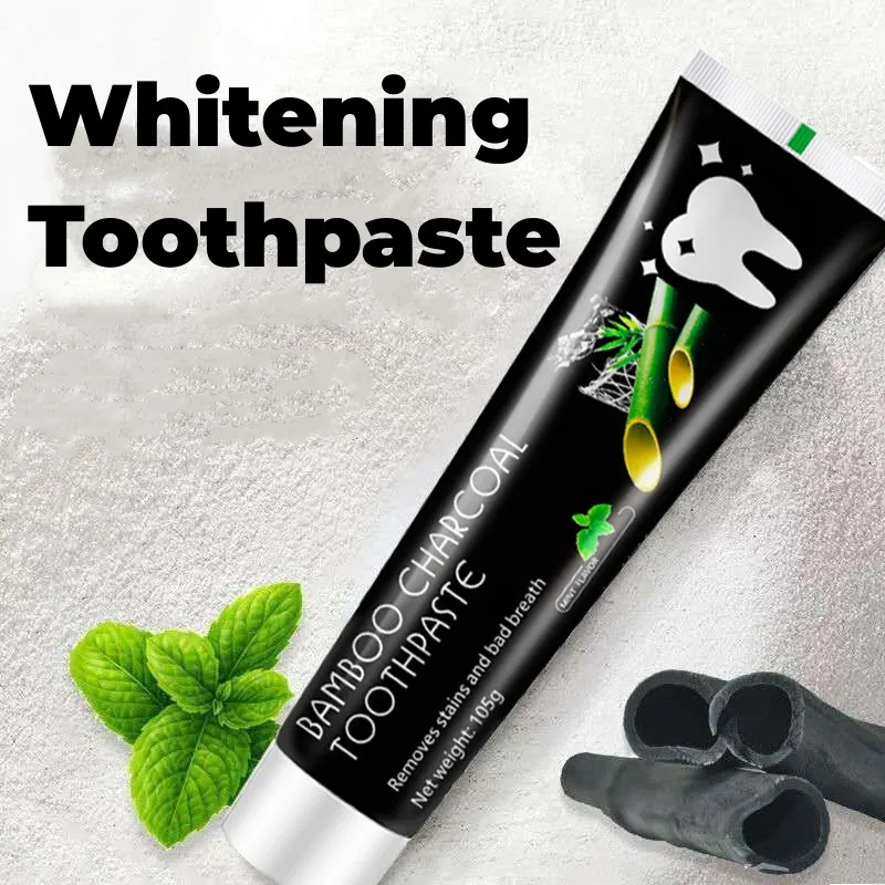 

Bamboo Charcoal Whitening Toothpaste Activated Carbon Deep Cleaning Of Tartar Tooth Care Fresh Breath Mint Black Toothpaste