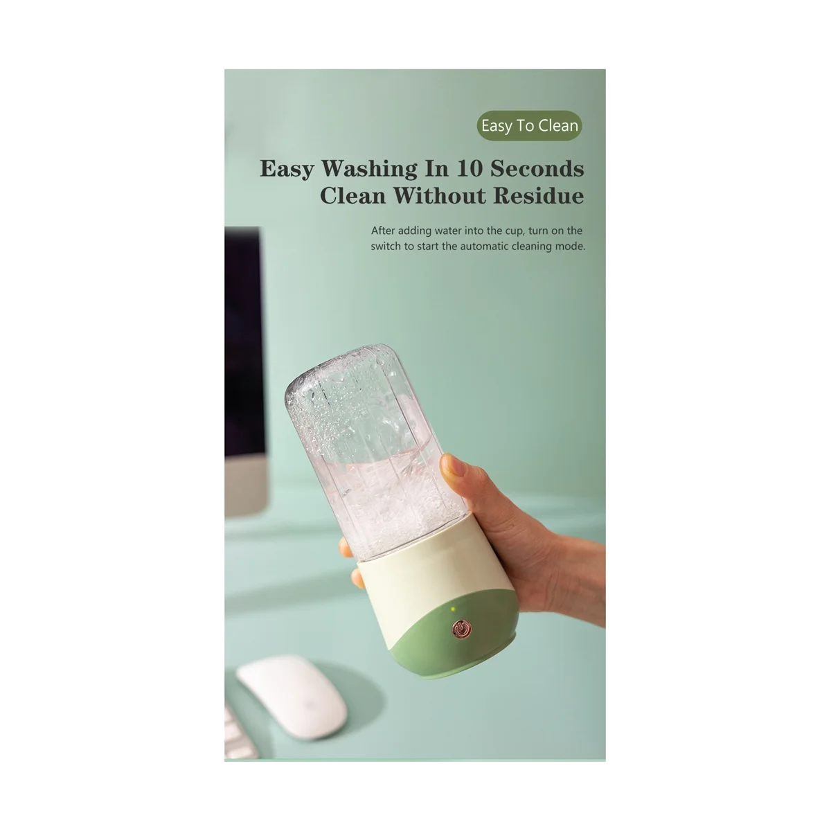 500ML Portable Fruit Juicer Blender Electric Fruit Juicer USB Rechargeable Travel Mixers Smoothie Blender Machine-Green
500ML Portable Fruit Juicer Blender Electric Fruit Juicer USB Rechargeable Travel Mixers Smoothie Blender Machine-Green