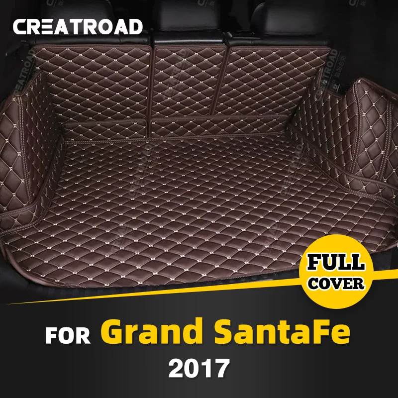 Автомобильный коврик для багажника с полным покрытием для Hyundai Santa Fe 7-Seat SUV 2017, автомобильный коврик для багажника, аксессуары для защиты интерьера
Автомобильный коврик для багажника с полным покрытием для Hyundai Santa Fe 7-Seat SUV 2017, автомобильный коврик для багажника, аксессуары для защиты интерьера