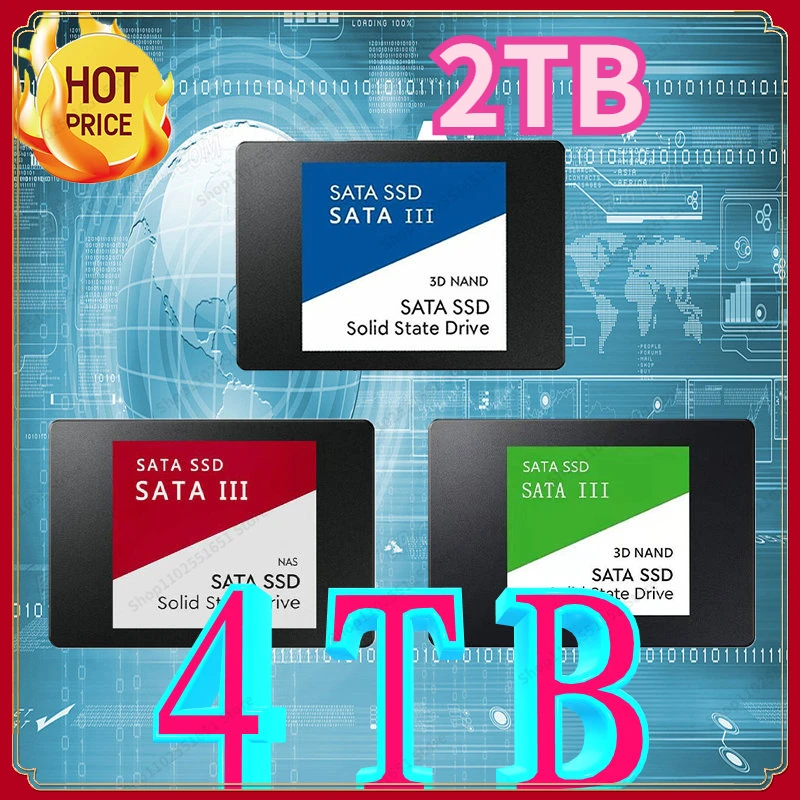 4TB Fast SSD 2.5Inch2TB Portable Solid State Disk 2TB Hard Drives For notebook Desktop multicolor Internal Solid State 외장하드 2tb
4TB Fast SSD 2.5Inch2TB Portable Solid State Disk 2TB Hard Drives For notebook Desktop multicolor Internal Solid State 외장하드 2tb