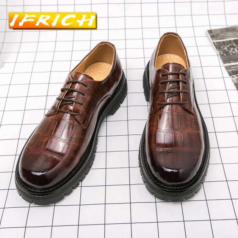 2022 New Trend Men Classic Dress Shoes Gray Carved Formal Office Shoes for Man Thick Soled Leather Shoes Mens Business Shoes
2022 New Trend Men Classic Dress Shoes Gray Carved Formal Office Shoes for Man Thick Soled Leather Shoes Mens Business Shoes
