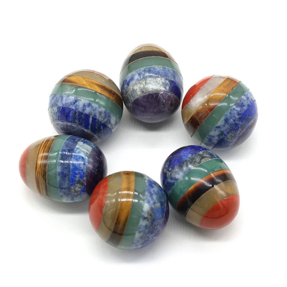Natural Stone Ornaments Seven Chakras Reiki Healing Gemstone Crafts Body Hand Massage Mineral High Quality Decorations Gift 1PC
Natural Stone Ornaments Seven Chakras Reiki Healing Gemstone Crafts Body Hand Massage Mineral High Quality Decorations Gift 1PC