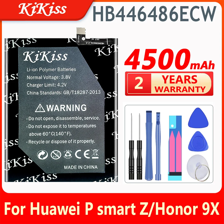 KiKiss 4500mAh HB446486ECW Replacement Battery For Huawei P smart Z / honor 9X / honor 9X Pro / Nova5i / Enjoy 10 Plus
KiKiss 4500mAh HB446486ECW Replacement Battery For Huawei P smart Z / honor 9X / honor 9X Pro / Nova5i / Enjoy 10 Plus