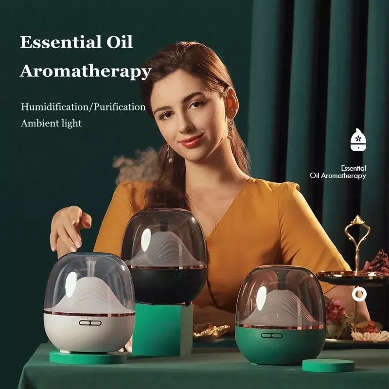 600ML Mountain Looming Aroma Diffuser Essential Oil Aromatherapy Ultrasonic Mist Maker With Warm LED Lamp Humidificador
600ML Mountain Looming Aroma Diffuser Essential Oil Aromatherapy Ultrasonic Mist Maker With Warm LED Lamp Humidificador