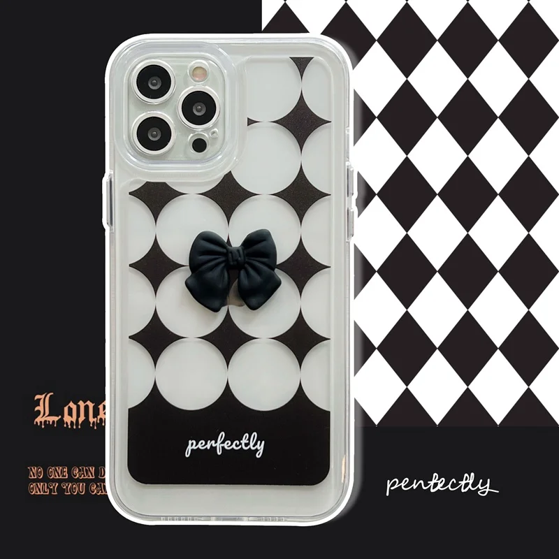 Luxury Black Bowknot Phone Case for IPhone 13 12 11 Pro Max XS XR XS MAX 7 Plus Transparent Personality Shockproof Phone Cover
Luxury Black Bowknot Phone Case for IPhone 13 12 11 Pro Max XS XR XS MAX 7 Plus Transparent Personality Shockproof Phone Cover