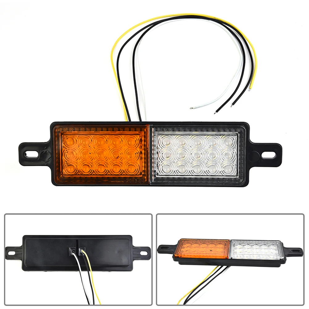 Car Indicator Light Part 1.8W Side 12V-24V Universal White Amber 2x Accessories Black Front Indicator Lamp Lights
Car Indicator Light Part 1.8W Side 12V-24V Universal White Amber 2x Accessories Black Front Indicator Lamp Lights