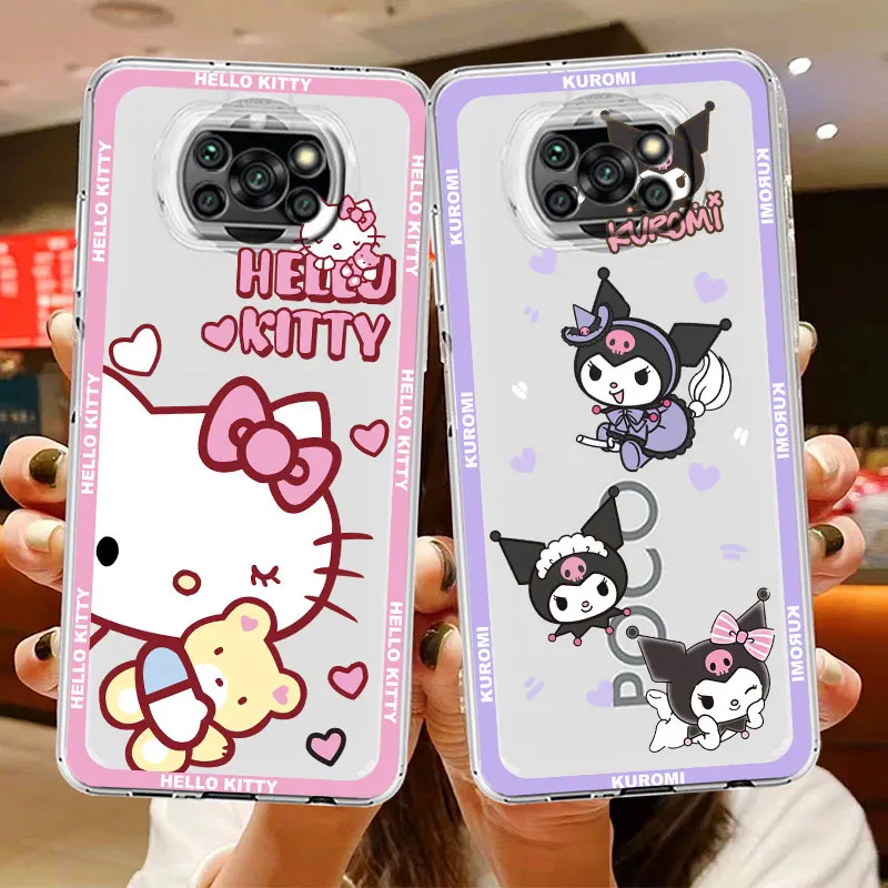Kuromi Hello Kitty Cinnamoroll Clear Case For Xiaomi Mi Poco X3 NFC M3 Pro F3 F1 11 Lite 12 Redmi Note 10 9S 8 7 Phone Cover
Kuromi Hello Kitty Cinnamoroll Clear Case For Xiaomi Mi Poco X3 NFC M3 Pro F3 F1 11 Lite 12 Redmi Note 10 9S 8 7 Phone Cover