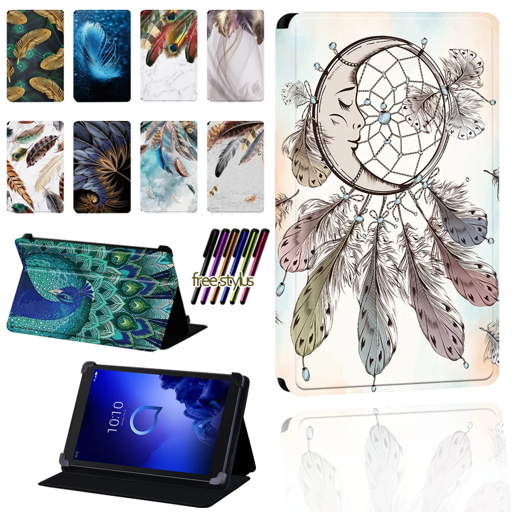 For Alcatel 1T 7 10 / 3T 8 10 / A3 10 Tablet Feather Pattern Scratch Resistant Folio Lightweight Protective Case Cover + Pen
For Alcatel 1T 7 10 / 3T 8 10 / A3 10 Tablet Feather Pattern Scratch Resistant Folio Lightweight Protective Case Cover + Pen