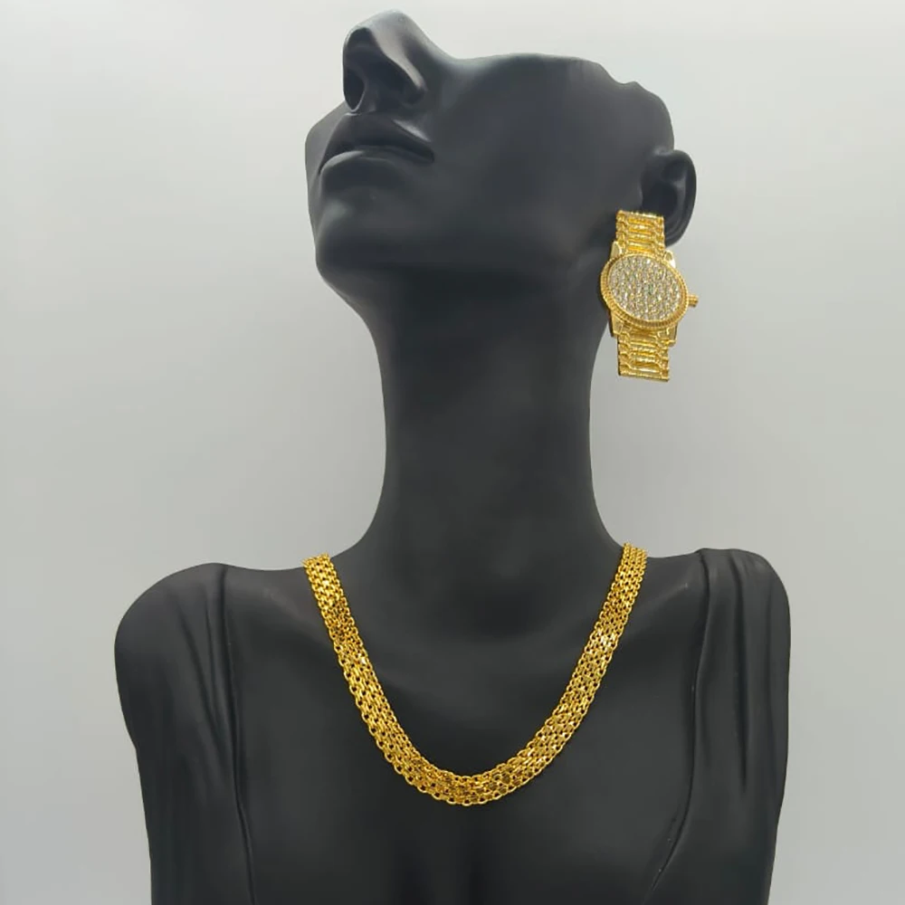 Fashion Jewelry Set for Women 18k Gold Color Earrings and Weave Necklace for Weddings Bridal Bohemia Exquisite Necklace Jewelry
Fashion Jewelry Set for Women 18k Gold Color Earrings and Weave Necklace for Weddings Bridal Bohemia Exquisite Necklace Jewelry
