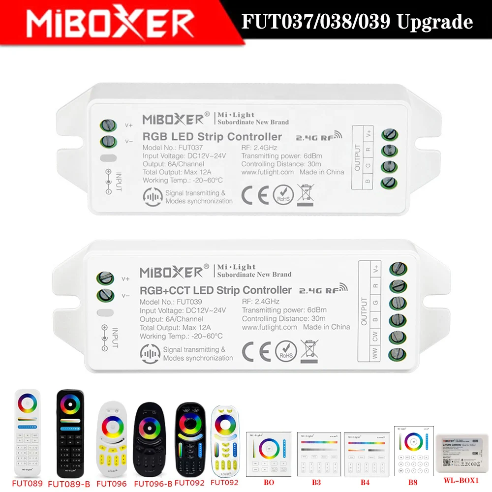MiBOXER FUT039 FUT038 FUT037 2,4 ГГц светодиодная полоса управления ler приложение для смартфона/2,4 ГГц RF/Голосовое управление панель управления FUT089 B4/B8
MiBOXER FUT039 FUT038 FUT037 2,4 ГГц светодиодная полоса управления ler приложение для смартфона/2,4 ГГц RF/Голосовое управление панель управления FUT089 B4/B8