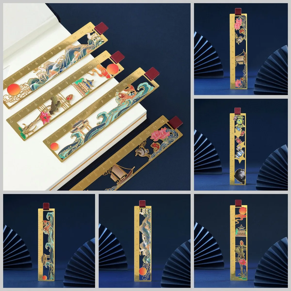 Hollow Out Creative Chinese Style Bookmark Metal Brass Light Board Bookmark Gift Mountain Deer Bookcase School Office Supplies
Hollow Out Creative Chinese Style Bookmark Metal Brass Light Board Bookmark Gift Mountain Deer Bookcase School Office Supplies