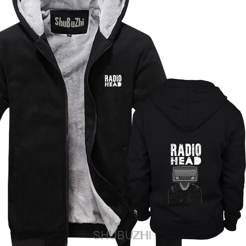 

Radiohead, Rock Band, poster, Thom Yorke (ZINK WHITE NATURAL KHAKI) thick jacket croatia leather Brand hoodies men sbz4469