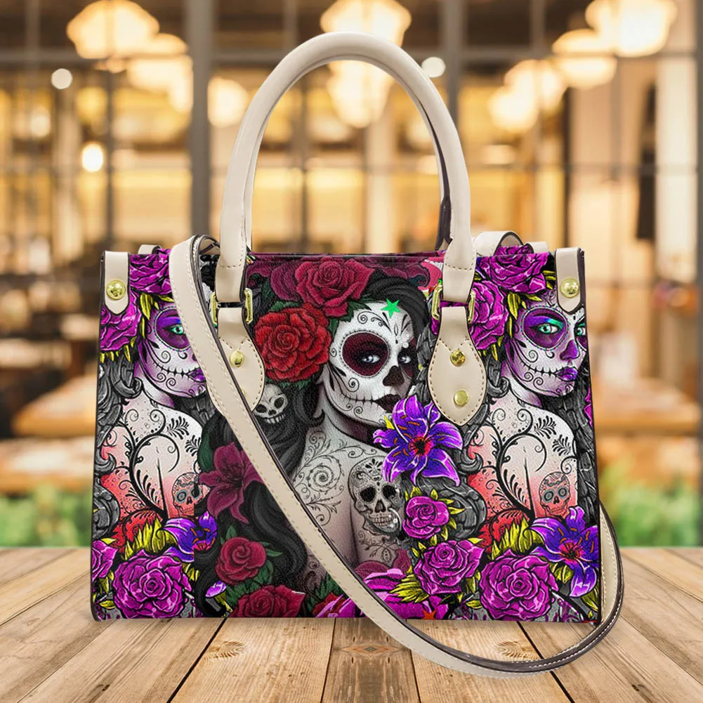 Coloranimal Woman Handbags kull Day of the Dead Print Designer Classic Ladies PU Totes Bag Crossbody Bag For Girls
Coloranimal Woman Handbags kull Day of the Dead Print Designer Classic Ladies PU Totes Bag Crossbody Bag For Girls