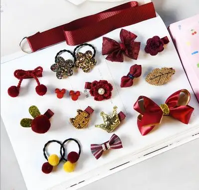 18pcs Bowknot Hair Clip Set Child Elastic Hair Rope Crown Rabbit Barrettes Flower Rubber Band Hairpins Girls Hair Accessories
18pcs Bowknot Hair Clip Set Child Elastic Hair Rope Crown Rabbit Barrettes Flower Rubber Band Hairpins Girls Hair Accessories