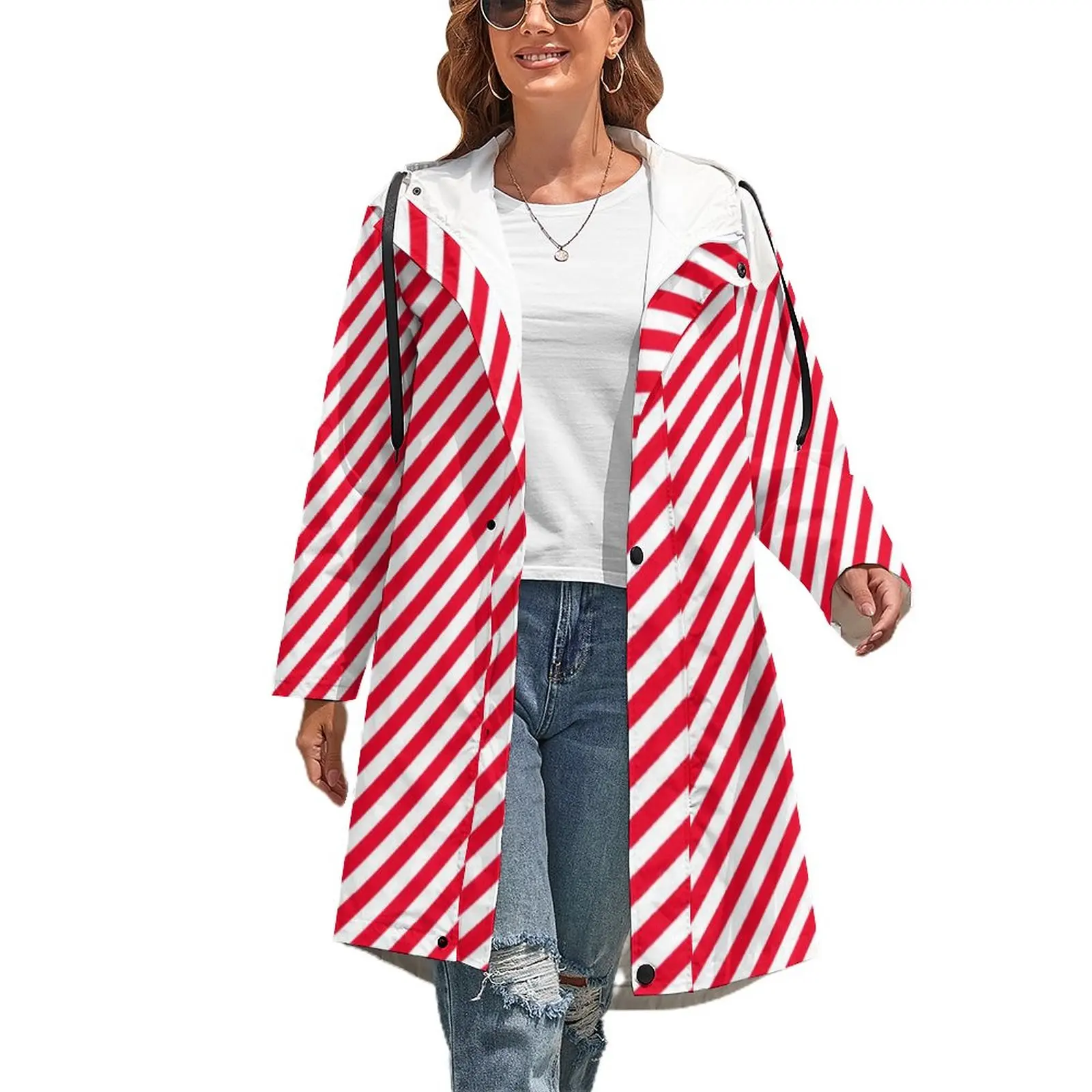 Тренчкот женский зимний в полоску, Повседневная Уличная парка с карманами, в красную полоску, одежда в стиле оверсайз
Тренчкот женский зимний в полоску, Повседневная Уличная парка с карманами, в красную полоску, одежда в стиле оверсайз