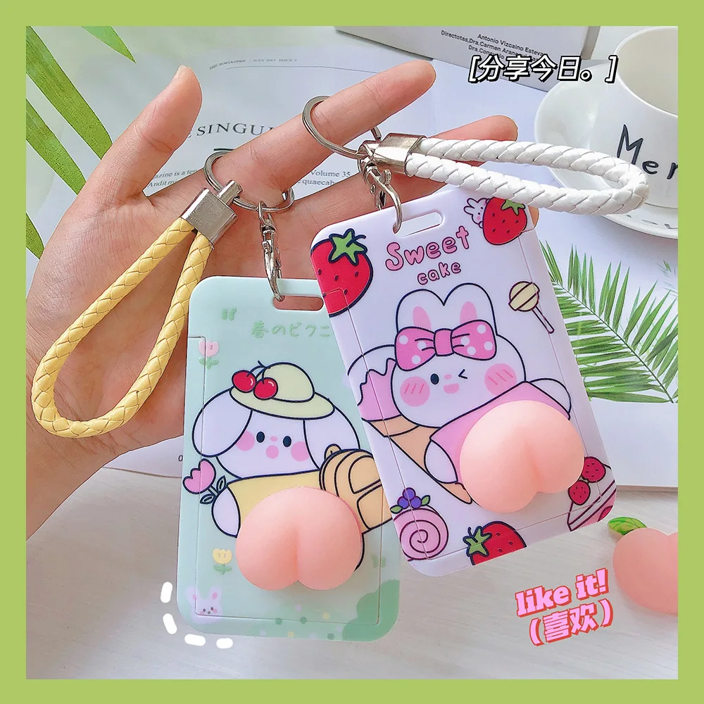 1pc Cute Creative Peach Card Holder Id Badge Holder Reel Bank Credit Card Holde Kawaii Soft Keychain Student Name Card Cover
1pc Cute Creative Peach Card Holder Id Badge Holder Reel Bank Credit Card Holde Kawaii Soft Keychain Student Name Card Cover