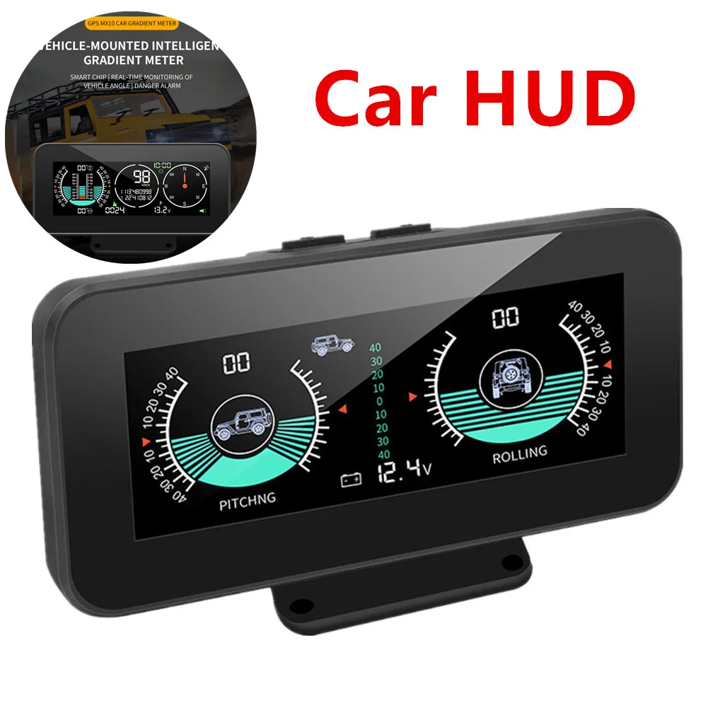 M60 Car SUV Off-road HUD Slope Meter GPS Speedometer Compass Overspeed Alarm GPS HUD & Vehicle Inclinometer DC 10V ~ 30V
M60 Car SUV Off-road HUD Slope Meter GPS Speedometer Compass Overspeed Alarm GPS HUD & Vehicle Inclinometer DC 10V ~ 30V