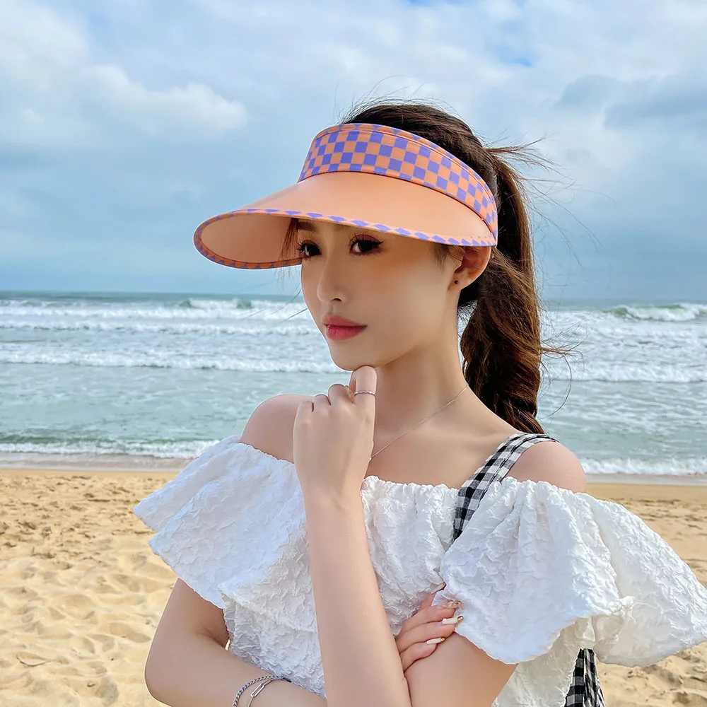Women summer sun visor wide brimmed hat beach hat adjustable UV protection female cap packable double layer protection Sun hat
Women summer sun visor wide brimmed hat beach hat adjustable UV protection female cap packable double layer protection Sun hat