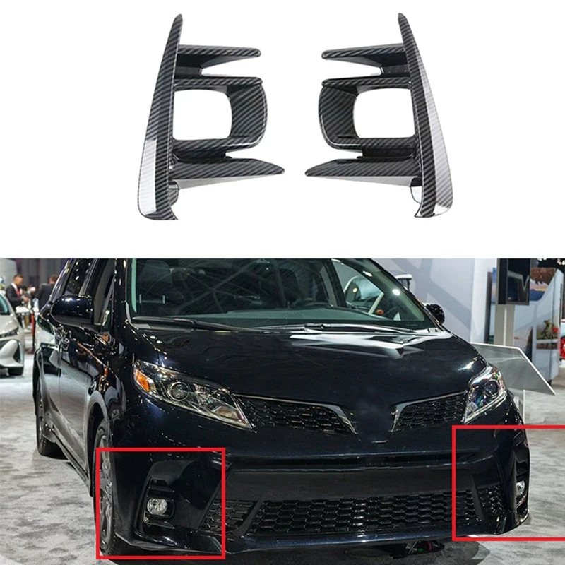 Автомобильная передняя противотуманная фара из углеродного волокна, декоративная отделка для Toyota Sienna 2018-2020
Автомобильная передняя противотуманная фара из углеродного волокна, декоративная отделка для Toyota Sienna 2018-2020