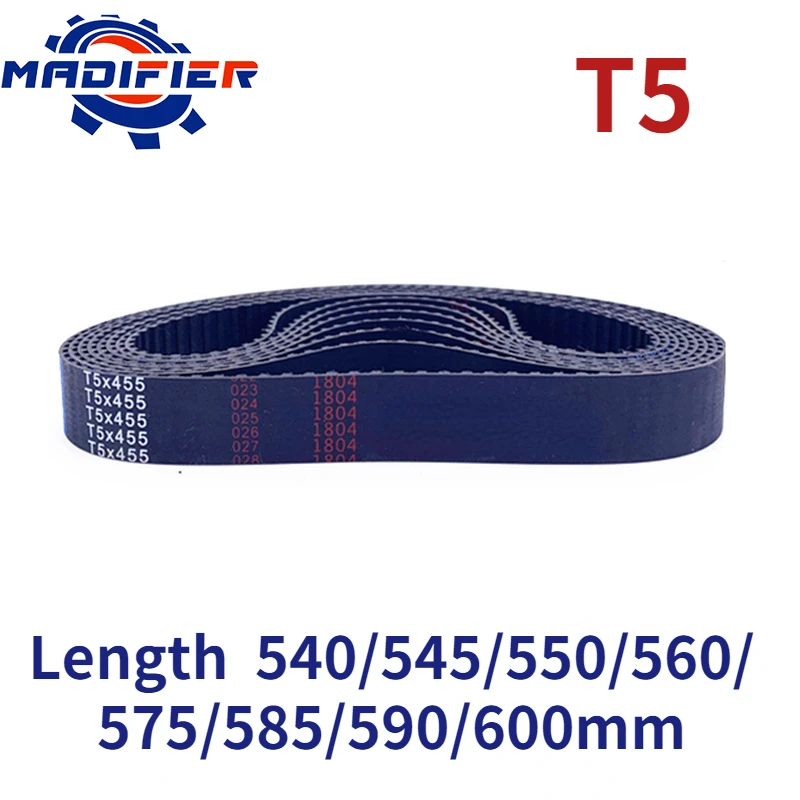 T5 Width 10/15/20/25/30/35/40/45/50mm Closed Loop Rubber Timing Belt Length 540/545/550/560/575/585/590/600mm
T5 Width 10/15/20/25/30/35/40/45/50mm Closed Loop Rubber Timing Belt Length 540/545/550/560/575/585/590/600mm