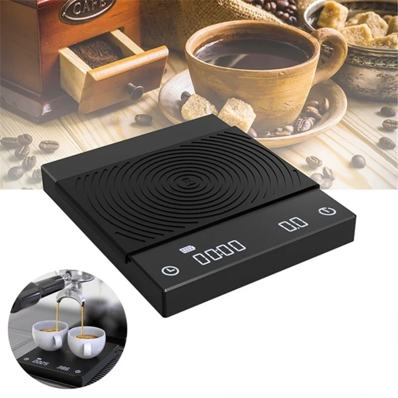 Black Mirror Coffee Scale Digital Pour Coffee Electronic Drip Smart Scales Coffee Bean with Timer Weighing Meter Kitchen Scale
Black Mirror Coffee Scale Digital Pour Coffee Electronic Drip Smart Scales Coffee Bean with Timer Weighing Meter Kitchen Scale