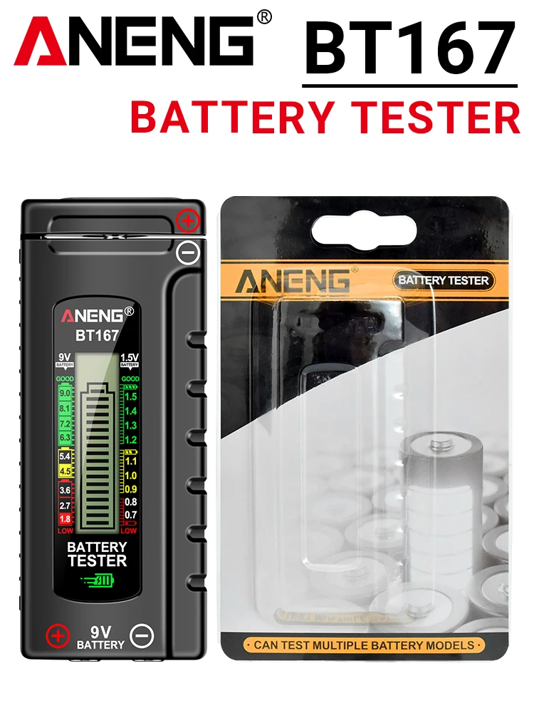 Тестер Батарей ANENG BT167 Для Измерения Уровня Заряда
Тестер Батарей ANENG BT167 Для Измерения Уровня Заряда