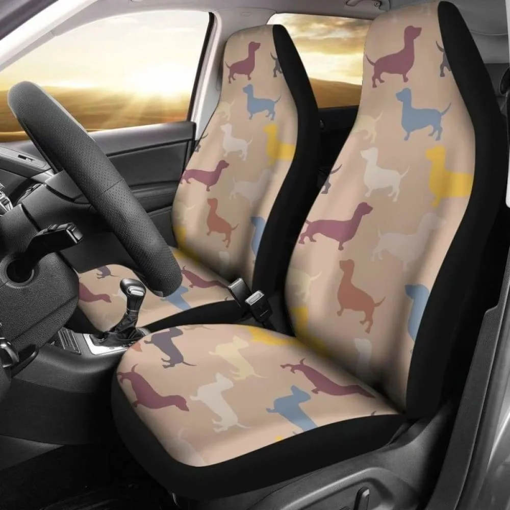 Dachshund Brown Color Theme Car Seat Covers Pack of 2 Universal Front Seat Protective Cover
Dachshund Brown Color Theme Car Seat Covers Pack of 2 Universal Front Seat Protective Cover
