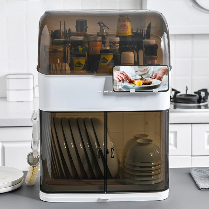 Kitchen Cupboard Chopsticks Storage Box Seasoning Bottle Pot Cover Countertop Storage Rack Dishes Sealed Storage Rack
Kitchen Cupboard Chopsticks Storage Box Seasoning Bottle Pot Cover Countertop Storage Rack Dishes Sealed Storage Rack