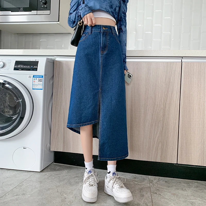 M-6XL fashion all-match skirt 2022 spring new irregular split hip high waist denim skirt plus size women's clothing
M-6XL fashion all-match skirt 2022 spring new irregular split hip high waist denim skirt plus size women's clothing