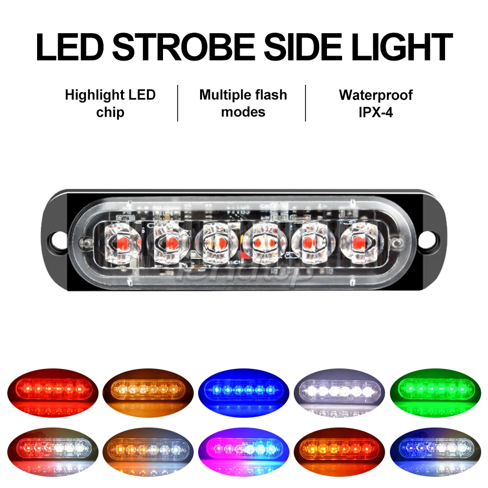 1 шт. Универсальный 4/6 светодиодов стробоскоп боковой свет Автоматическая мигающая Предупреждение лампа для полицейских грузовиков внедор...
1 шт. Универсальный 4/6 светодиодов стробоскоп боковой свет Автоматическая мигающая Предупреждение лампа для полицейских грузовиков внедор...