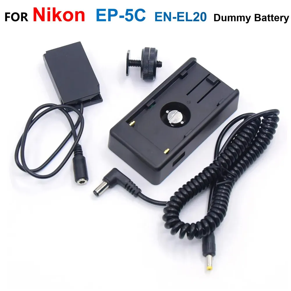 EP-5C EN-EL20 ENEL20 Dummy Battery With NP F550 F750 F960 Battery Adapter Plate Kit For Nikon Camera 1 AW1 S1 V3 J1 J2 J3 P1000
EP-5C EN-EL20 ENEL20 Dummy Battery With NP F550 F750 F960 Battery Adapter Plate Kit For Nikon Camera 1 AW1 S1 V3 J1 J2 J3 P1000