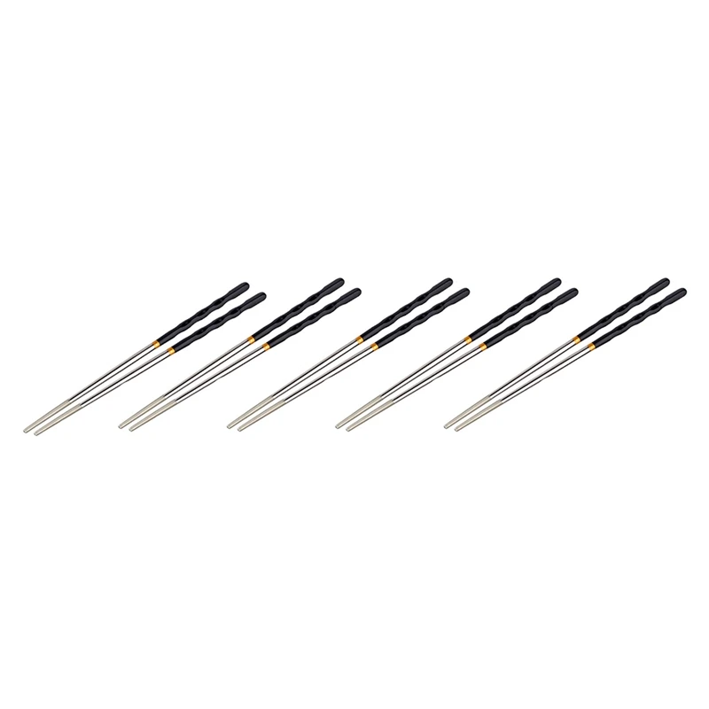 5Pcs Set Pack Non-Slip Stainless Steel Chopsticks Reusable Tableware Dinning Japanese Chopstick Sushi Food Sticks
5Pcs Set Pack Non-Slip Stainless Steel Chopsticks Reusable Tableware Dinning Japanese Chopstick Sushi Food Sticks
