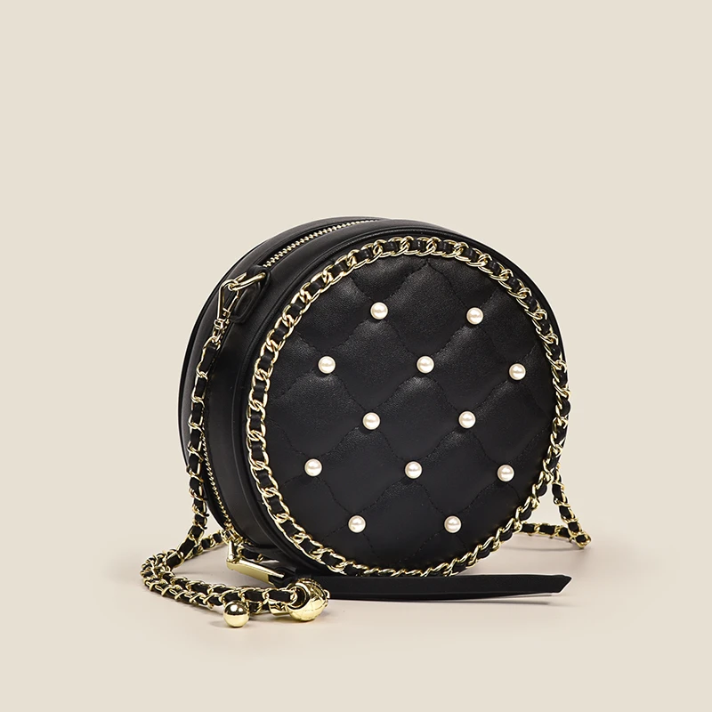 2022 Fashion Trend Round Shape Small Shoulder Bag PU Leather Female Cross Body Bags Plaid Pattern Women Chain Bags
2022 Fashion Trend Round Shape Small Shoulder Bag PU Leather Female Cross Body Bags Plaid Pattern Women Chain Bags