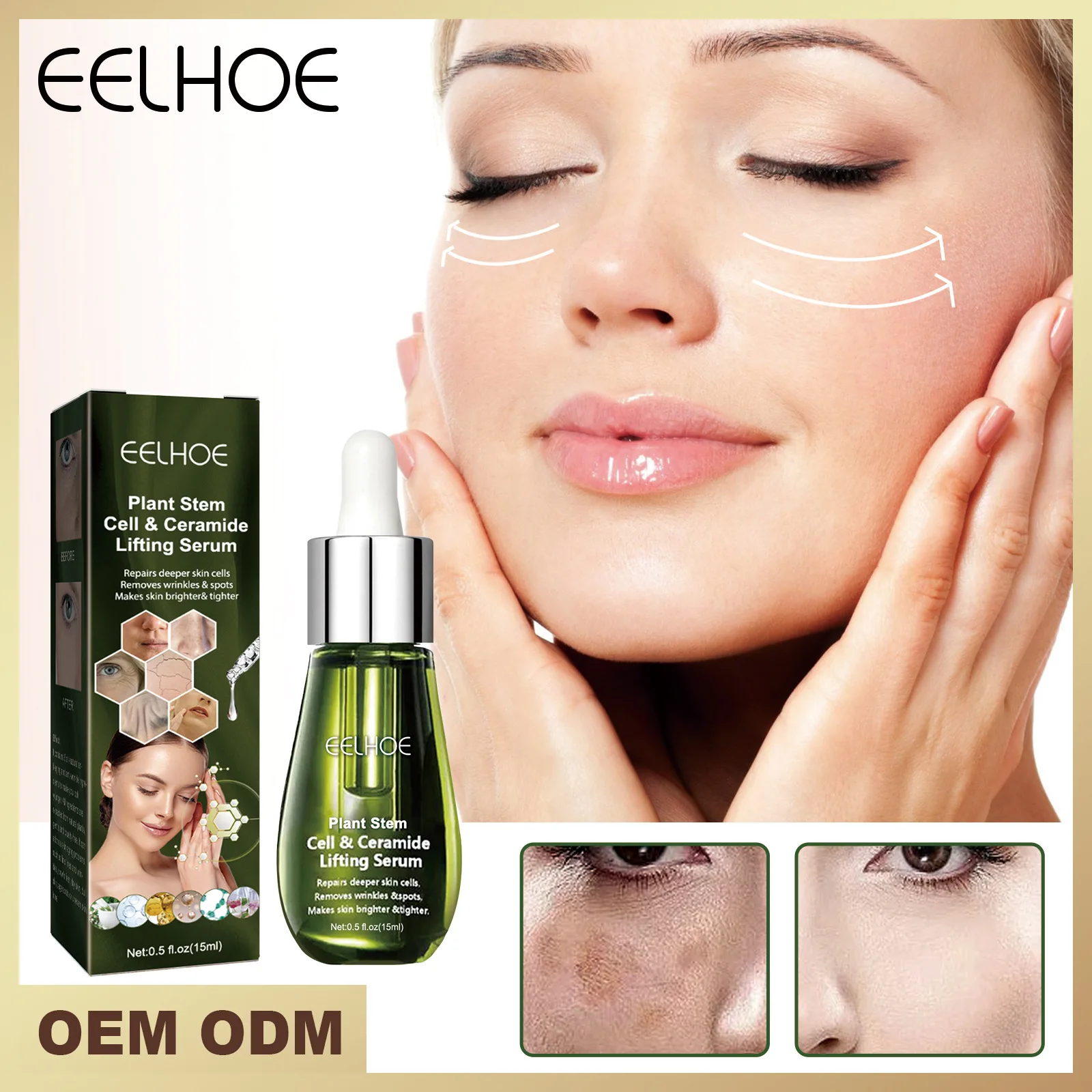 EELHOE Ceramide Firming Serum Wrinkle Reducing Hydrating Nourishing Skin Firming Facial Essence Skin Care
EELHOE Ceramide Firming Serum Wrinkle Reducing Hydrating Nourishing Skin Firming Facial Essence Skin Care