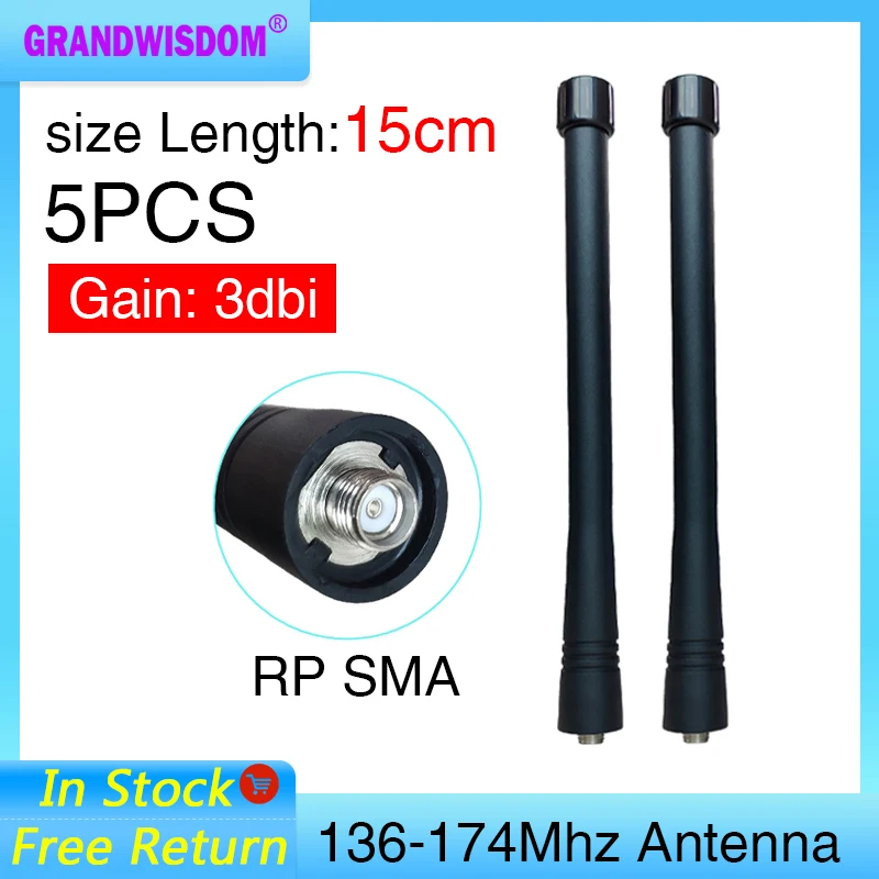 Рация grandwisdom sma uhf 5 P антенна 136-174 МГц IOT для motorola one g6 razr v3i e5 p30 тактическая baofeng vhf -