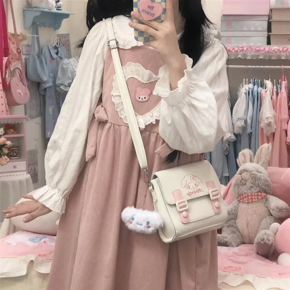 Sanrio Melody Preppy Spring Style Sweet Love Embroidered Suspenders One-Piece Schoolgirl Doll Collar Shirt Two-Piece Trend Suit
Sanrio Melody Preppy Spring Style Sweet Love Embroidered Suspenders One-Piece Schoolgirl Doll Collar Shirt Two-Piece Trend Suit